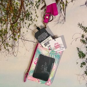 Tropical crossbody RFID card holder by Julia